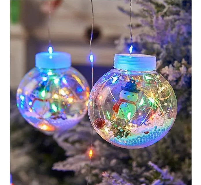 Esfera Luces Led Solar Navidad Multicol